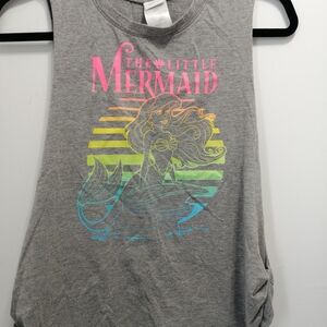 Disney The Little Mermaid Gray Tank Top